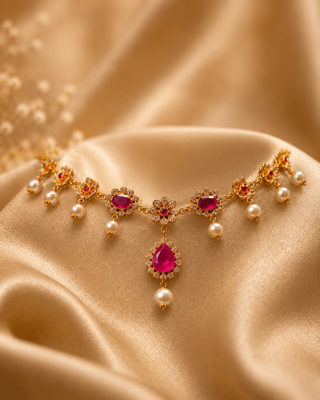 South Sea Pearl & Ruby Pendant